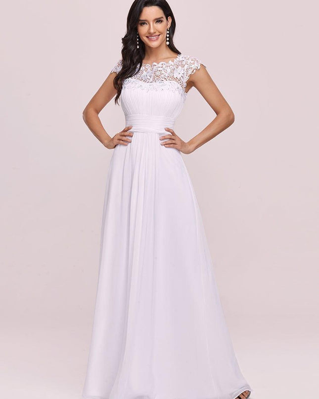 Josephine | Fitted Lace Cap Sleeve Bridesmaid Dress