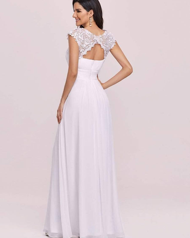 Josephine | Fitted Lace Cap Sleeve Bridesmaid Dress