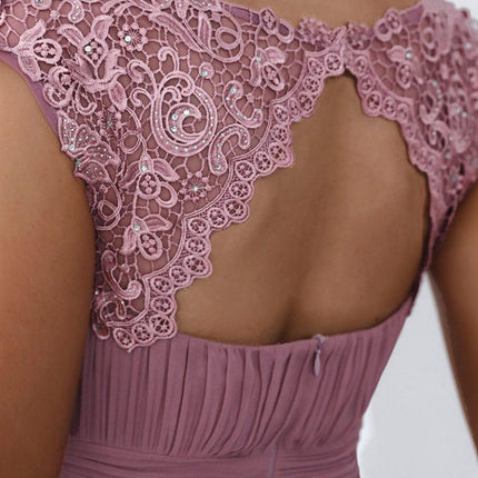 Josephine | Fitted Lace Cap Sleeve Bridesmaid Dress