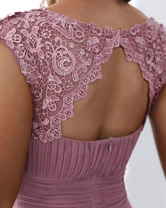 Josephine | Fitted Lace Cap Sleeve Bridesmaid Dress