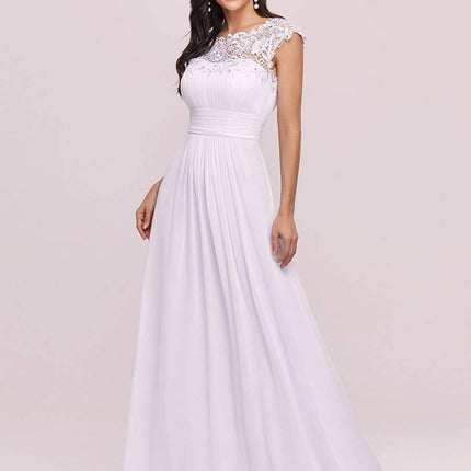 Josephine | Fitted Lace Cap Sleeve Bridesmaid Dress