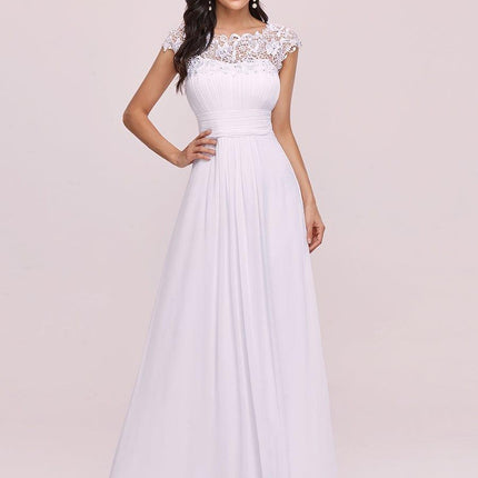 Josephine | Fitted Lace Cap Sleeve Bridesmaid Dress