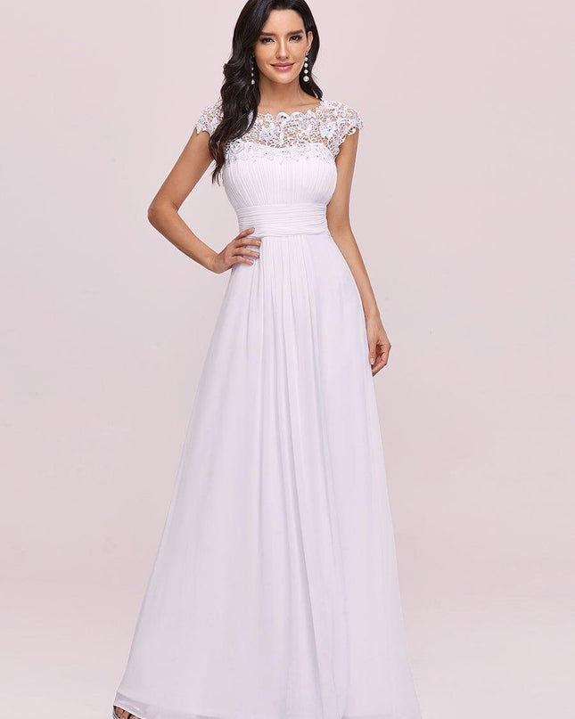 Josephine | Fitted Lace Cap Sleeve Bridesmaid Dress