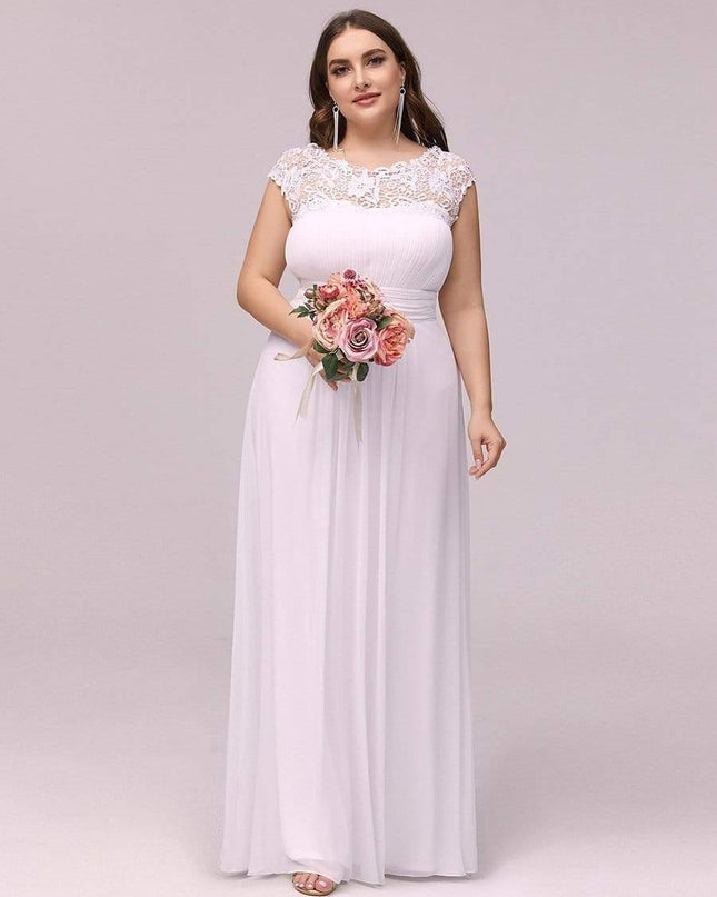 Josephine | Fitted Lace Cap Sleeve Bridesmaid Dress