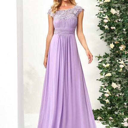Josephine | Fitted Lace Cap Sleeve Bridesmaid Dress