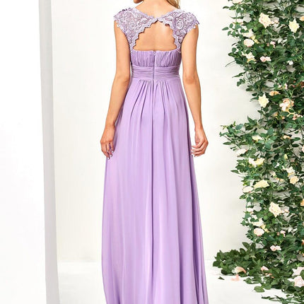Josephine | Fitted Lace Cap Sleeve Bridesmaid Dress