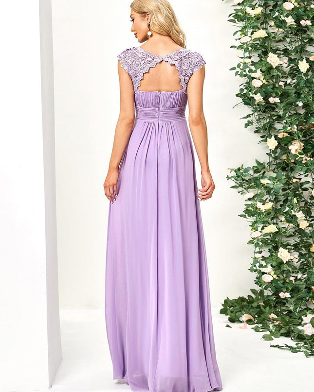 Josephine | Fitted Lace Cap Sleeve Bridesmaid Dress