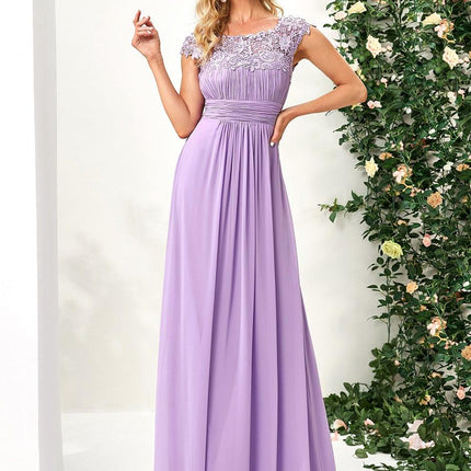Josephine | Fitted Lace Cap Sleeve Bridesmaid Dress