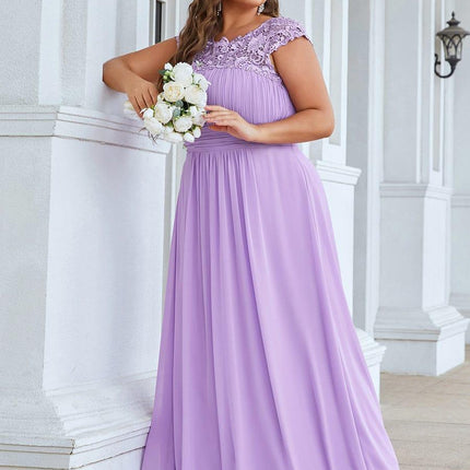 Josephine | Fitted Lace Cap Sleeve Bridesmaid Dress