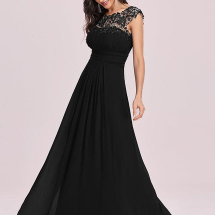 Josephine | Fitted Lace Cap Sleeve Bridesmaid Dress