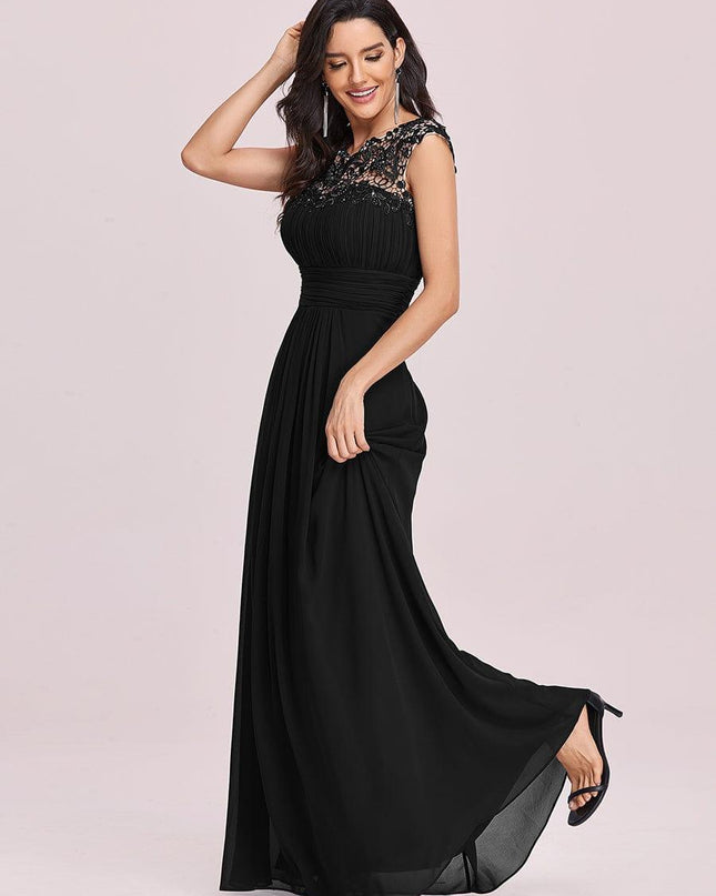 Josephine | Fitted Lace Cap Sleeve Bridesmaid Dress