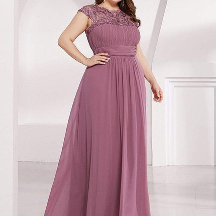 Josephine | Fitted Lace Cap Sleeve Bridesmaid Dress