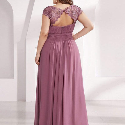 Josephine | Fitted Lace Cap Sleeve Bridesmaid Dress