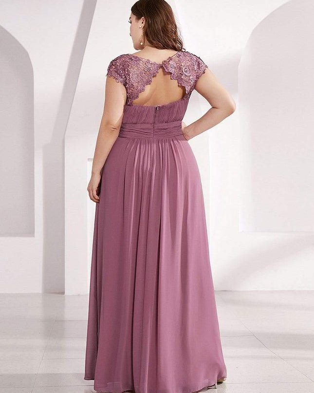 Josephine | Fitted Lace Cap Sleeve Bridesmaid Dress