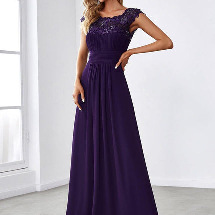 Josephine | Fitted Lace Cap Sleeve Bridesmaid Dress