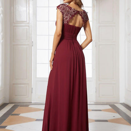 Josephine | Fitted Lace Cap Sleeve Bridesmaid Dress