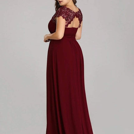 Josephine | Fitted Lace Cap Sleeve Bridesmaid Dress
