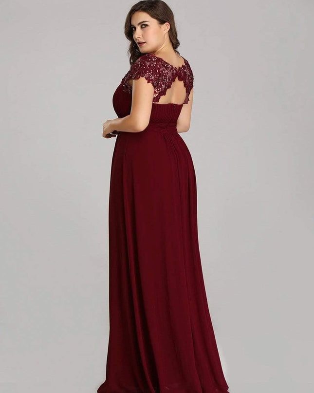 Josephine | Fitted Lace Cap Sleeve Bridesmaid Dress