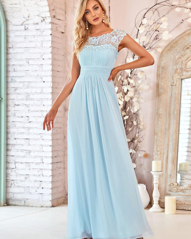 Josephine | Fitted Lace Cap Sleeve Bridesmaid Dress