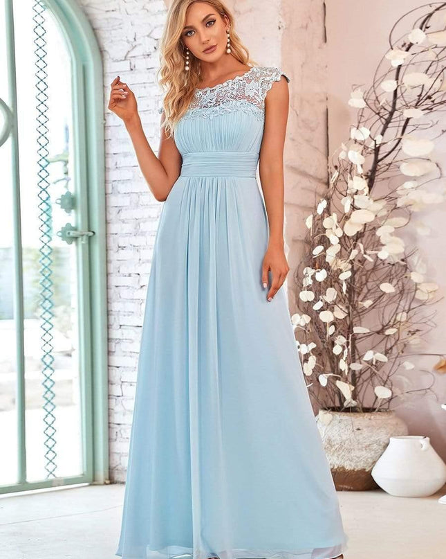 Josephine | Fitted Lace Cap Sleeve Bridesmaid Dress