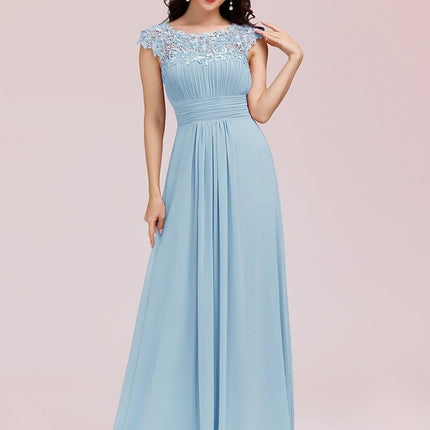 Josephine | Fitted Lace Cap Sleeve Bridesmaid Dress