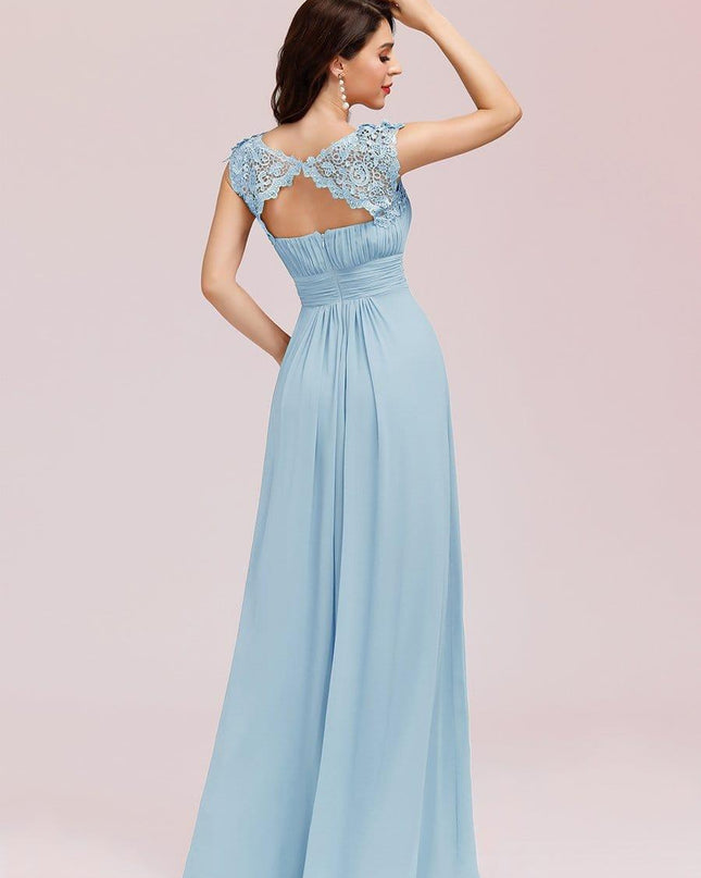 Josephine | Fitted Lace Cap Sleeve Bridesmaid Dress