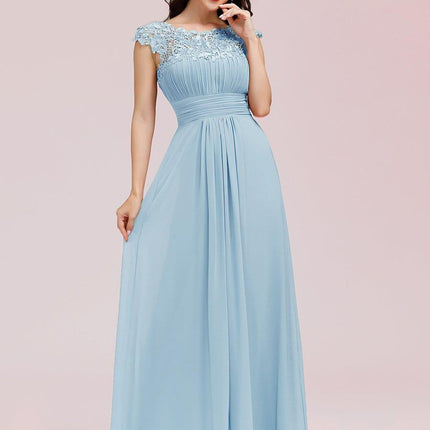 Josephine | Fitted Lace Cap Sleeve Bridesmaid Dress