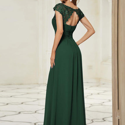 Josephine | Fitted Lace Cap Sleeve Bridesmaid Dress
