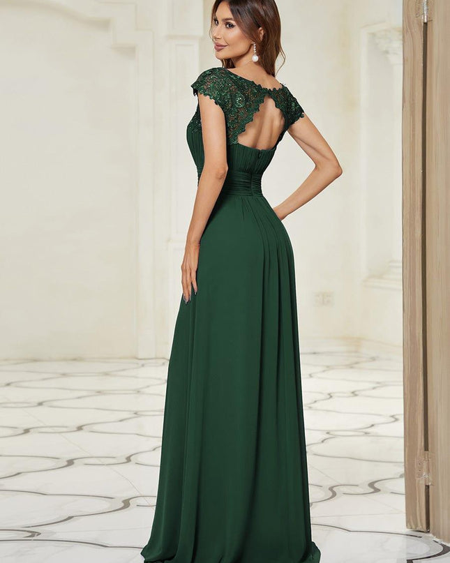 Josephine | Fitted Lace Cap Sleeve Bridesmaid Dress