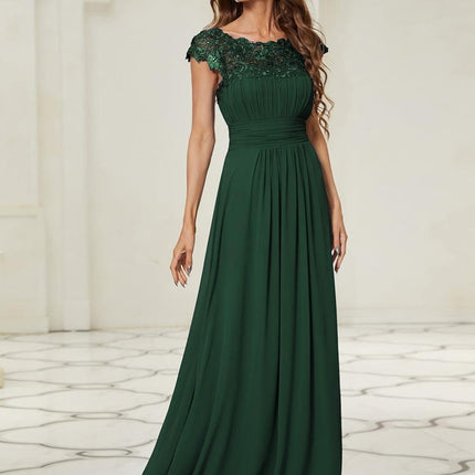Josephine | Fitted Lace Cap Sleeve Bridesmaid Dress