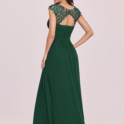 Josephine | Fitted Lace Cap Sleeve Bridesmaid Dress
