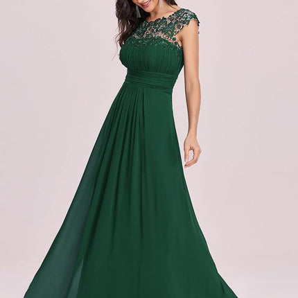 Josephine | Fitted Lace Cap Sleeve Bridesmaid Dress