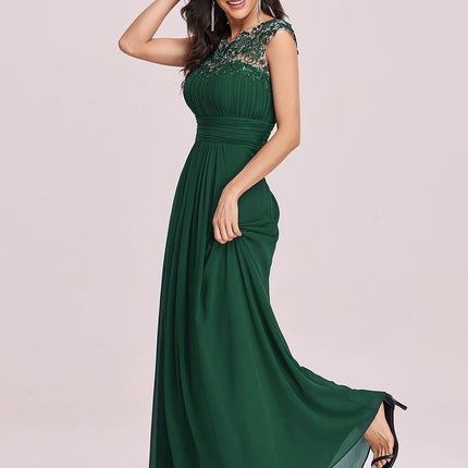 Josephine | Fitted Lace Cap Sleeve Bridesmaid Dress