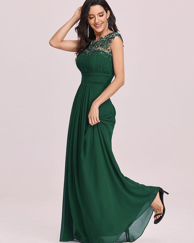 Josephine | Fitted Lace Cap Sleeve Bridesmaid Dress