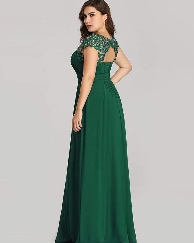 Josephine | Fitted Lace Cap Sleeve Bridesmaid Dress