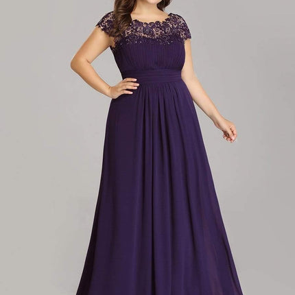 Josephine | Fitted Lace Cap Sleeve Bridesmaid Dress