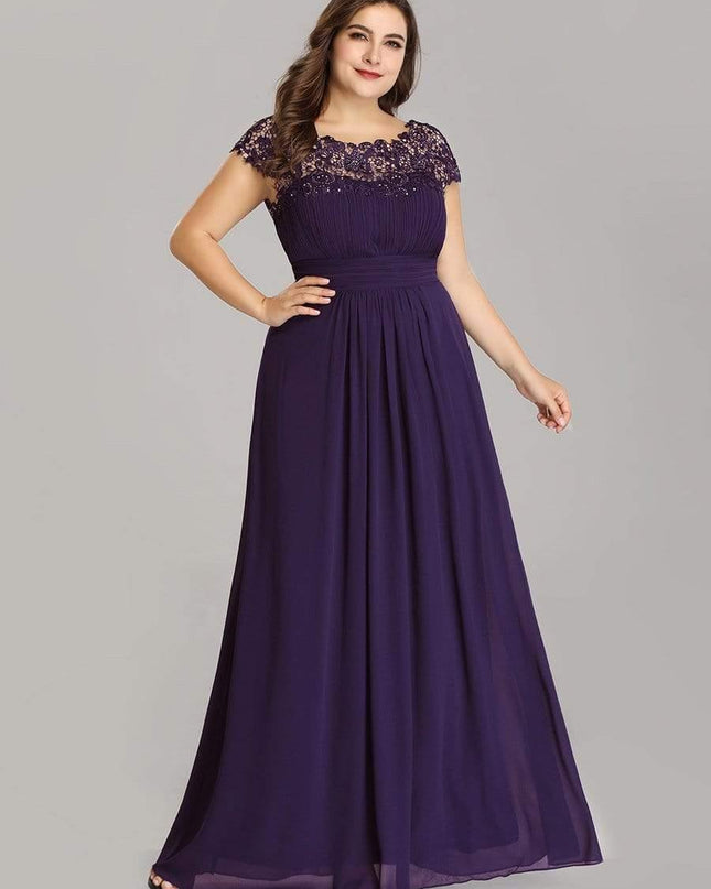Josephine | Fitted Lace Cap Sleeve Bridesmaid Dress