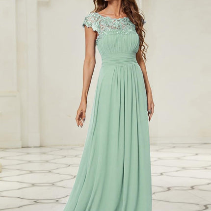 Josephine | Fitted Lace Cap Sleeve Bridesmaid Dress
