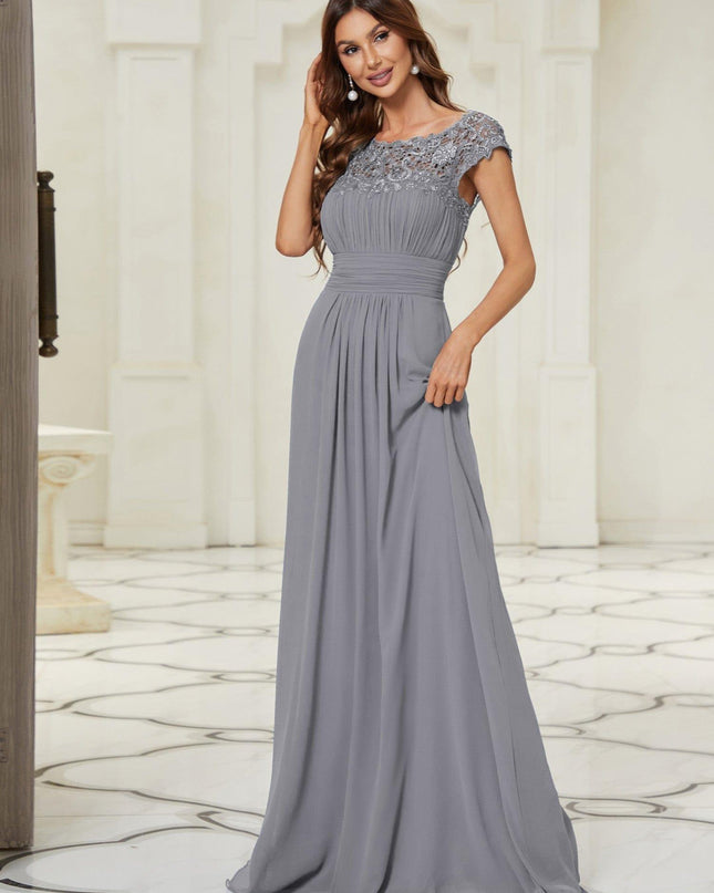 Josephine | Fitted Lace Cap Sleeve Bridesmaid Dress