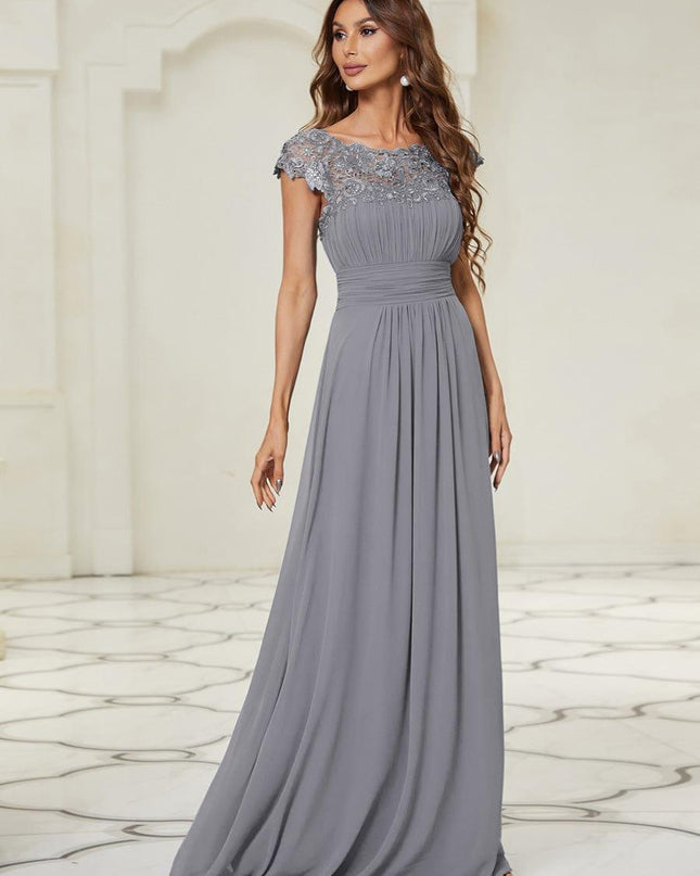 Josephine | Fitted Lace Cap Sleeve Bridesmaid Dress