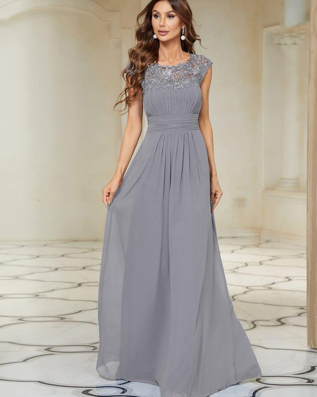 Josephine | Fitted Lace Cap Sleeve Bridesmaid Dress