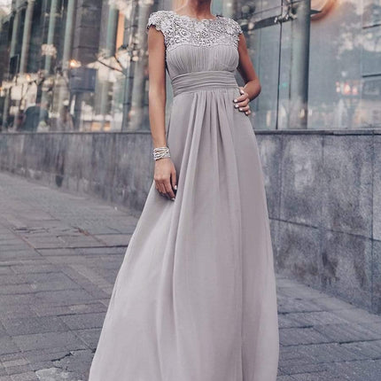 Josephine | Fitted Lace Cap Sleeve Bridesmaid Dress