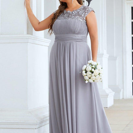 Josephine | Fitted Lace Cap Sleeve Bridesmaid Dress