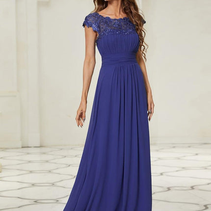 Josephine | Fitted Lace Cap Sleeve Bridesmaid Dress
