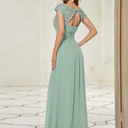 Josephine | Fitted Lace Cap Sleeve Bridesmaid Dress
