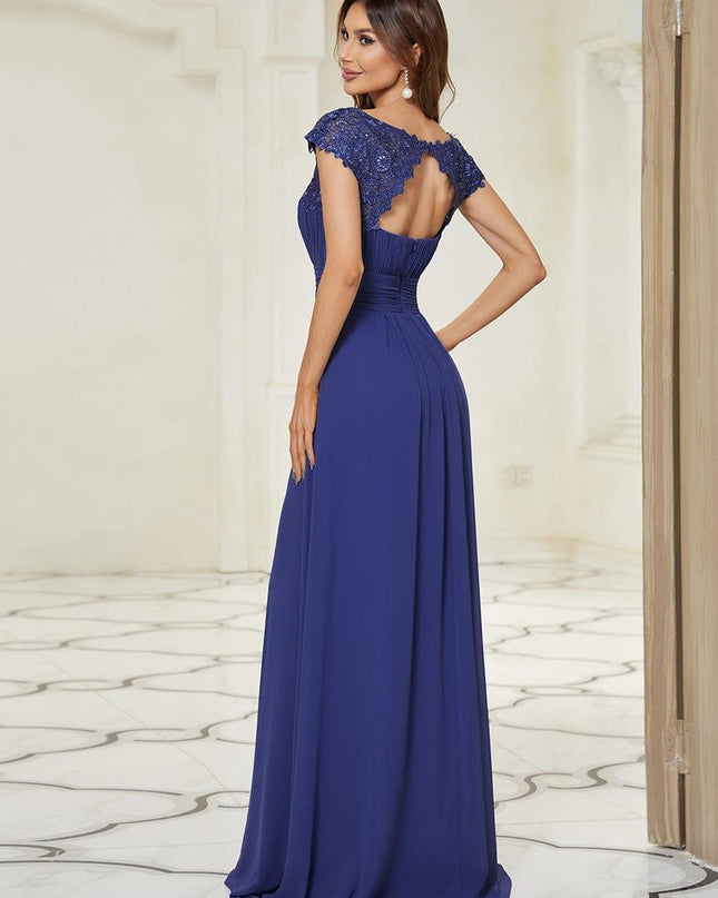 Josephine | Fitted Lace Cap Sleeve Bridesmaid Dress