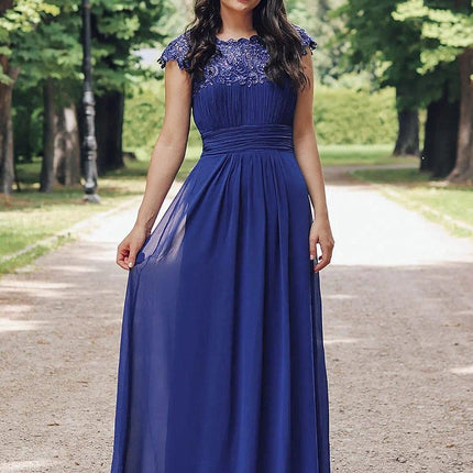Josephine | Fitted Lace Cap Sleeve Bridesmaid Dress