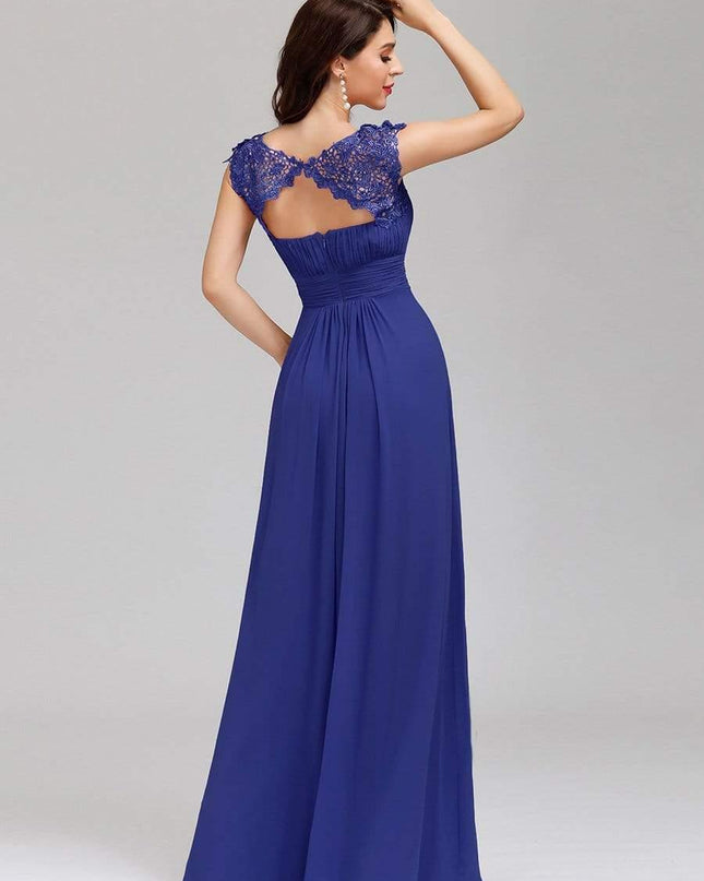 Josephine | Fitted Lace Cap Sleeve Bridesmaid Dress