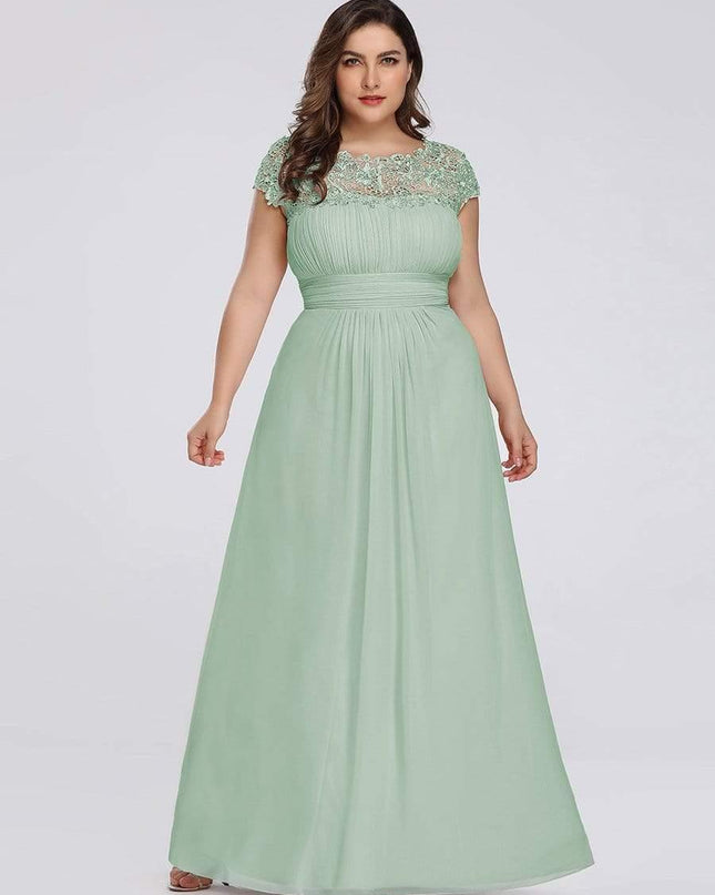 Josephine | Fitted Lace Cap Sleeve Bridesmaid Dress