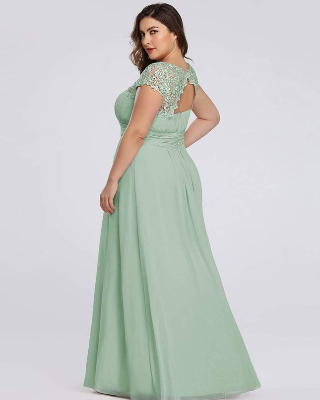 Josephine | Fitted Lace Cap Sleeve Bridesmaid Dress